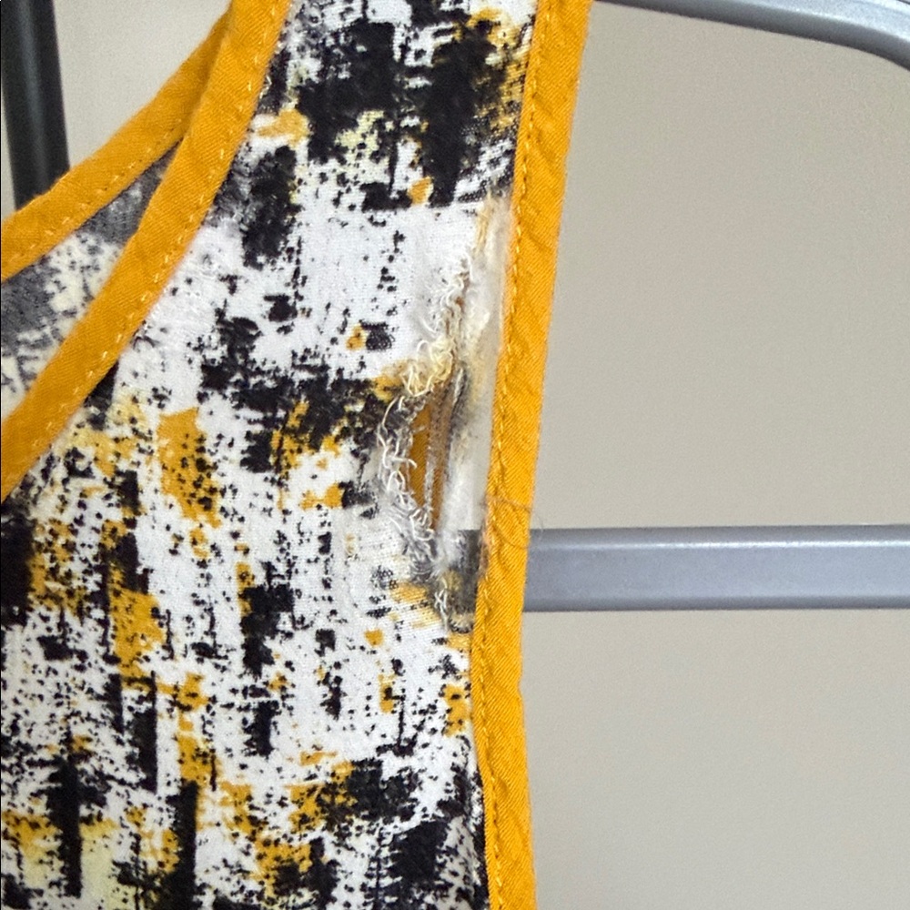 Promod Patterned Tank Top: S - Picture 3 of 5